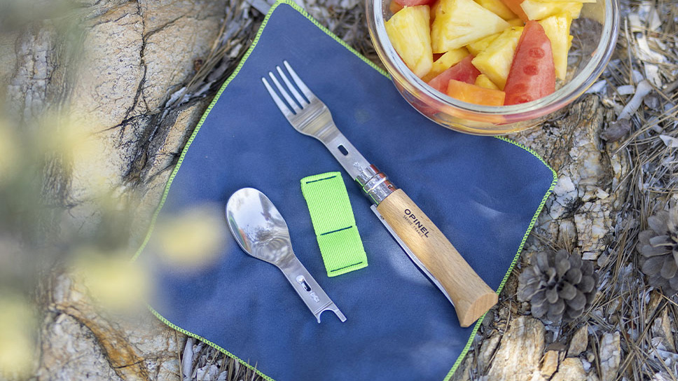 OPINEL Nomad Picnic + - zestaw sztućców do noża opinel